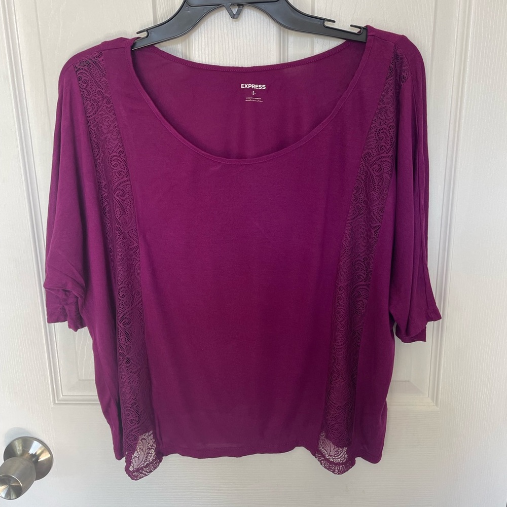 Express size small purple shirt